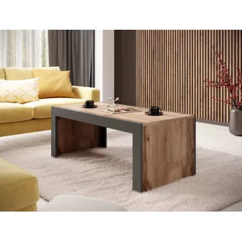 Cama MILA bank/tafel 120x60x50 eiken wotan + antraciet