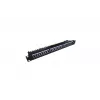 Patchpanel 19 inch 24 poorten, CAT6, S/FTP, 1U, kabelmanagement, zwart (compleet)