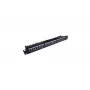 Patchpanel 19 inch 24 poorten, CAT6, S/FTP, 1U, kabelmanagement, zwart (compleet)