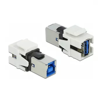 Keystone-module DeLOCK 86394 plat wit USB A