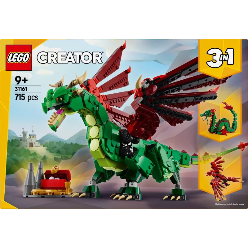 LEGO CREATOR 3 IN 1 31161 Middeleeuwse draak