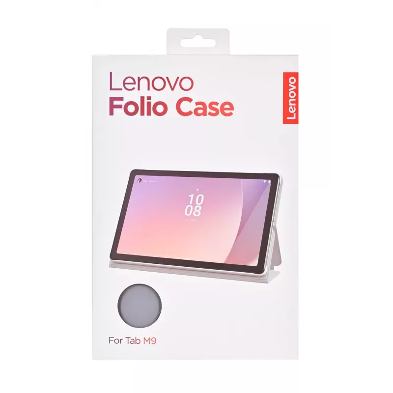 Lenovo ZG38C04869 folio-hoes voor Tab M9, 22,9 cm (9 inch), polyurethaan/polycarbonaat, grijs