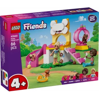 Constructiespeelgoed LEGO Friends hondjesspeelplaats set 42665, 66 onderdelen, 2 minifiguren, leeftijd 4+