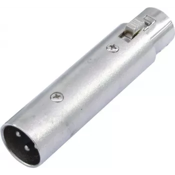 XLR-adapter Omnitronic 3-polig stekker naar 5-polig koppeling, model 30226575