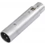 XLR-adapter Omnitronic 3-polig stekker naar 5-polig koppeling, model 30226575