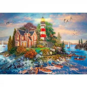 Vuurtoren op de rots, puzzel 500 stukjes