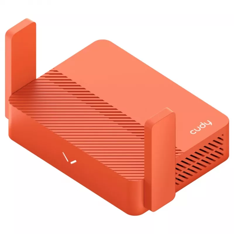 Draagbare router Cudy AC1200 (TR1200) – Oranje, netvoeding, 1x RJ-45 LAN/WAN, USB 2.0