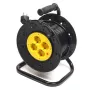 Kabelhaspel 15m, 4 stopcontacten, 3x1,5mm²