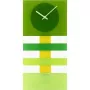 NeXtime wandklok 2855gn Bold Stripes, 19 x 38 cm, wand, groen