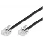 Telefoonkabel Microconnect MPK182 RJ-11 RJ-11 2m zwart