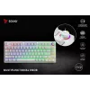 SAVIO PHENIX WHITE draadloos mechanisch toetsenbord, Gateron Red Pro, ABS