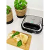 Toaster BLAUPUNKT SMS501 — sandwichmaker/grill, 750 W, antiaanbakplaten, compact in zwart