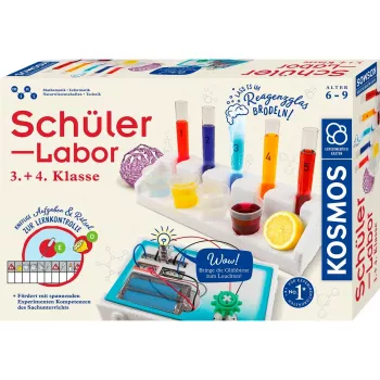 Kosmos leerlingenlab 3e + 4e klas, experimenteerdoos, chemie, 8 jaar, meerkleurig