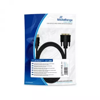 HDMI-naar-DVI-verbindingskabel MediaRange MRCS185 2m zwart