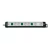 Verlengsnoer Brennenstuhl 1951560600 3 m 6 stopcontacten zwart grijs