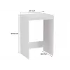 Top e shop POLA wasruimtekast voor wasmachine – wit
