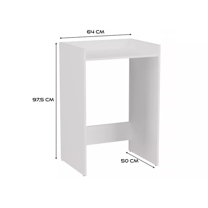 Top e shop POLA wasruimtekast voor wasmachine – wit