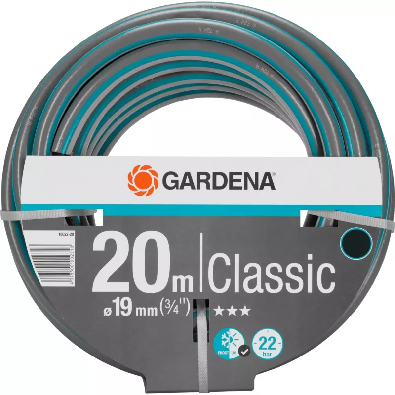 Tuinslang Gardena 18022-20 20 m bovengronds PVC Grijs Oranje
