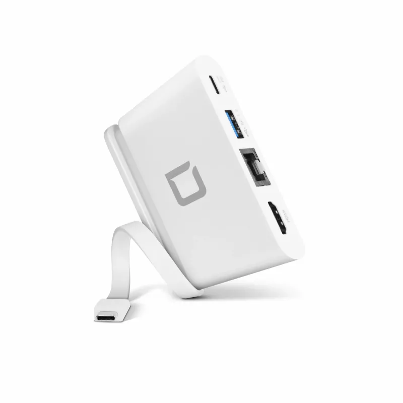 DICOTA USB-C Portable Docking 4-in-1 met HDMI - dockingstation - USB-C - HDMI (D31730)