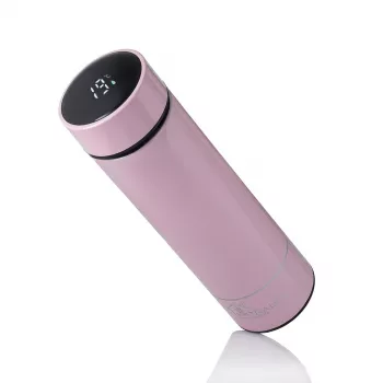 Extralink Smart Travel Mug roze, LED-display thermosbeker