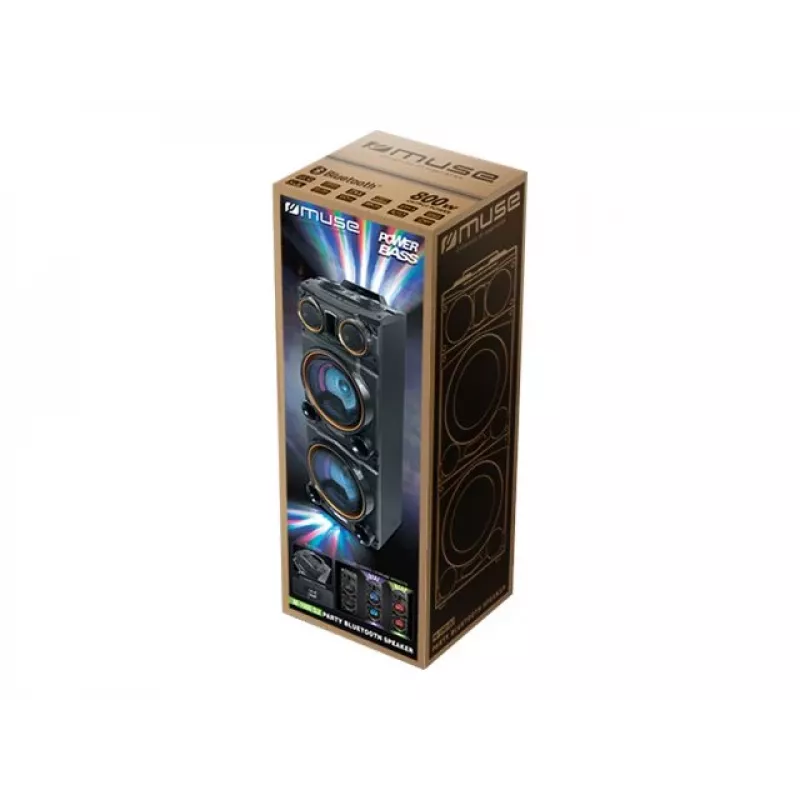 Muse M-1988 DJ draagbare/feest-luidspreker zwart 800 W
