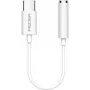 PEDEA USB-C naar 3,5 mm koptelefoonaansluiting, wit, audio-jackadapter