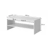 PAFOS bank / tafel 120x60x50 cm wit mat