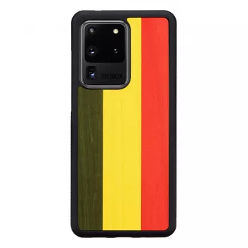 Telefoonhoesje Man and Wood voor Samsung Galaxy S20 Ultra — reggae zwart