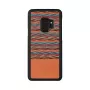 Smartphonehoesje man and wood voor Galaxy S9 — bruin ruitpatroon met zwarte rand
