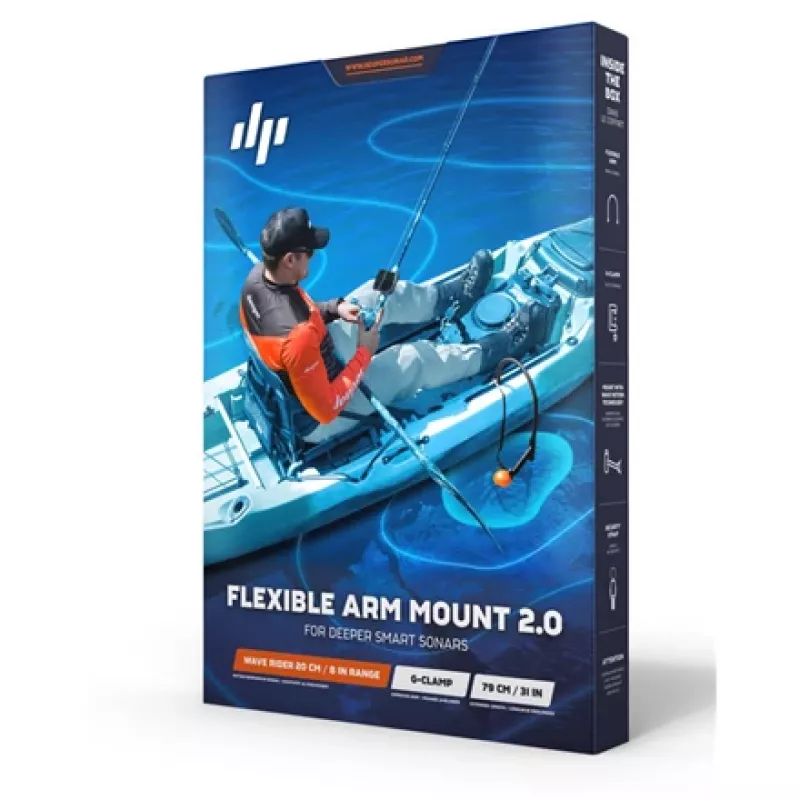 Deeper Flex Arm 2.0 Active houder radar Zwart