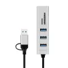 USB 3.0 hub USB-A, SD/microSD-slot, 2in1
