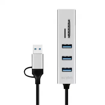 USB 3.0 hub USB-A, SD/microSD-slot, 2in1