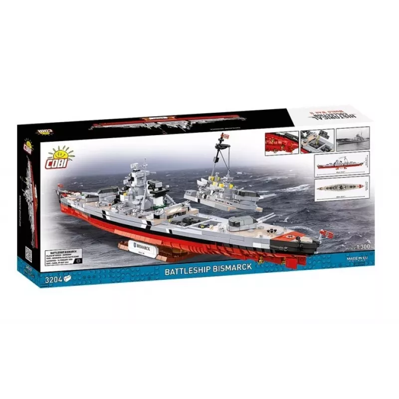 Bouwpakket Cobi slagschip Bismarck model met 3204 onderdelen - Cobi CO BI-4860
