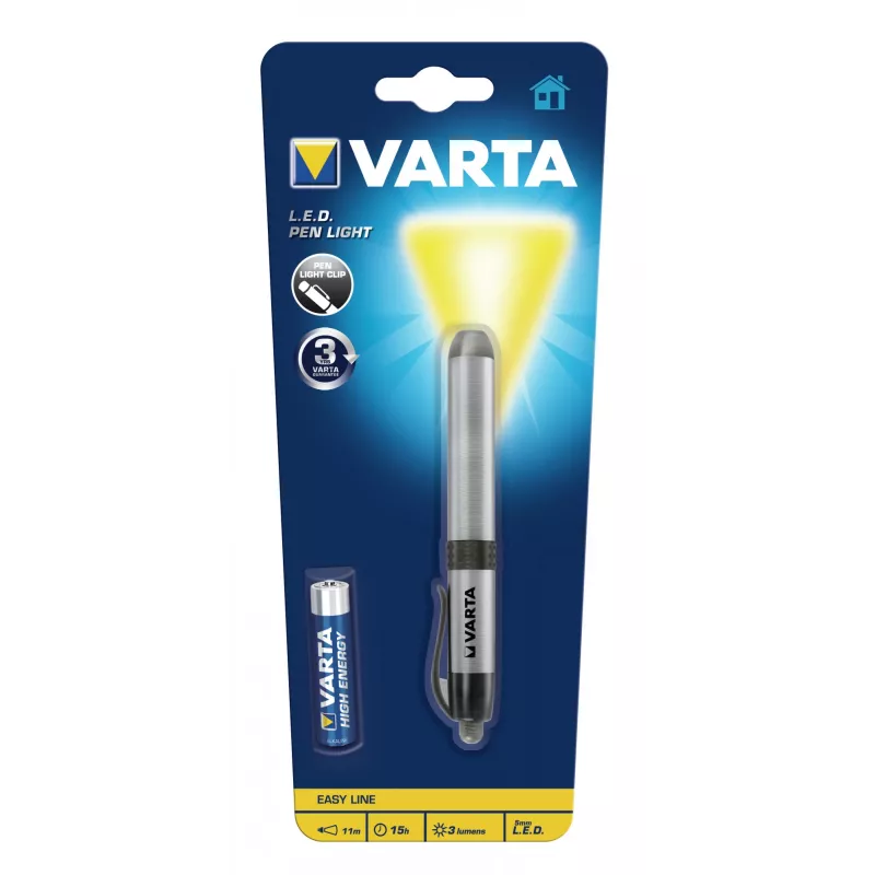 Varta -LEDPL - pin-knipperlicht - zilver - aluminium - LED - 1 lampen - 3 lm
