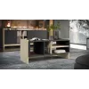 Cama PORTO bank/tafel 100x50x46 eiken/zwart