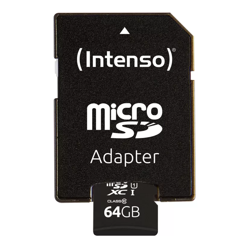 Geheugenkaart Intenso 64GB MicroSDXC UHS-I Class 10 3423490