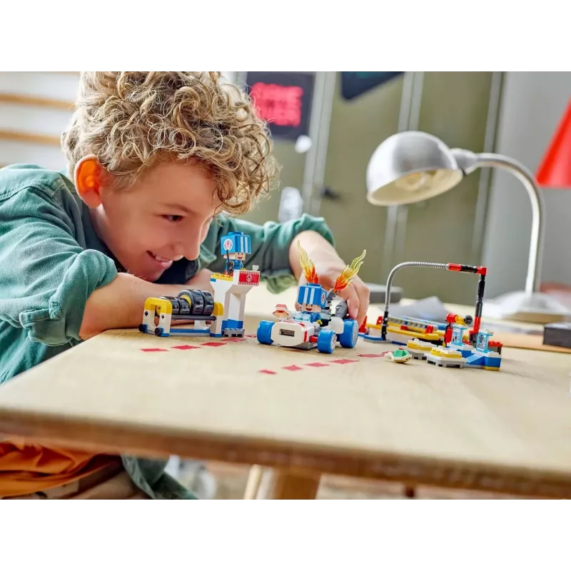 Constructiespeelgoed LEGO-set 72035 Super Mario Mario Kart Toads werkplaats, interactieve levels en figuren