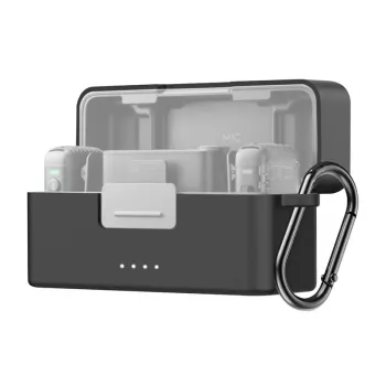 Beschermhoes Puluz voor DJI Mic 2 PU716B — zwart, harde schaal opbergset