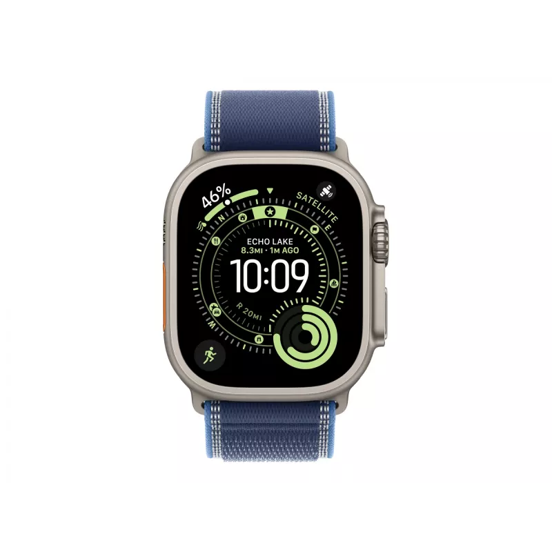 Band Apple MFT74ZM/A smartwatch blauw titanium polyester spandex nylon
