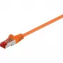 Wentronic Goobay CAT 6 patchkabel, S/FTP (PiMF), oranje, 10 m - LSZH halogeenvrij, koper (93469)