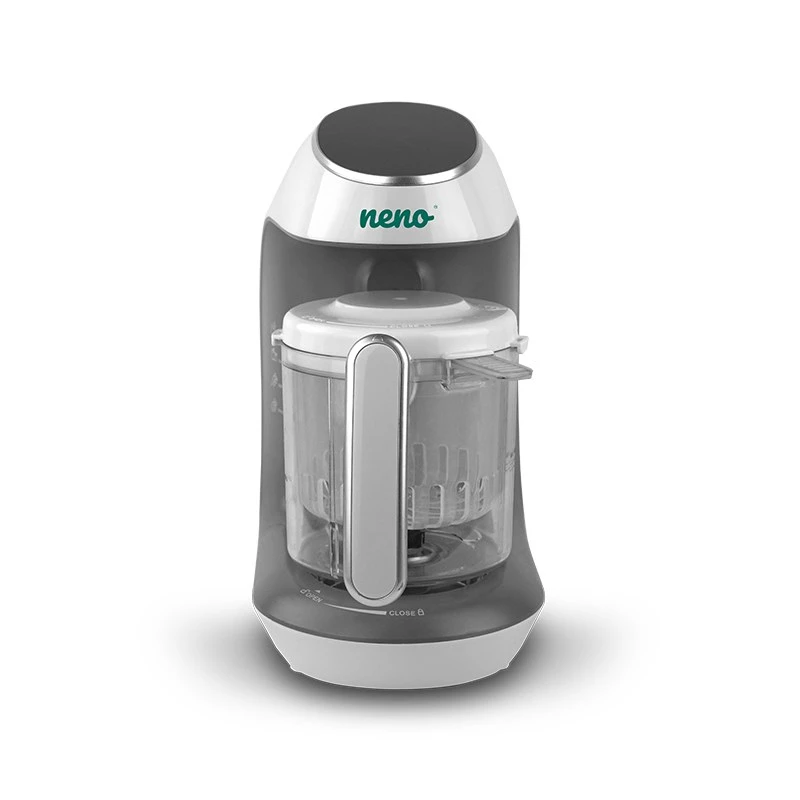 Babyvoedselbereider neno Cibo 300 W, 0,3-L-kom, stomen en mixen, opwarmen, grijs/wit