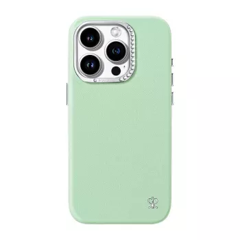 Beschermhoes Joyroom PN-15F1 voor iPhone 15 Pro Max, slank groen, lichte beschermhoes