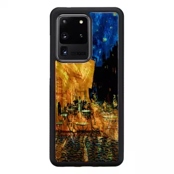 Hoes iKins voor Samsung Galaxy S20 Ultra — zwart, model 'Cafe Terrace'