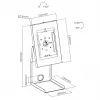 POS-standaard voor tablet en bonprinter MACLEAN MC-336 – ondersteunt apparaten tot 1 kg