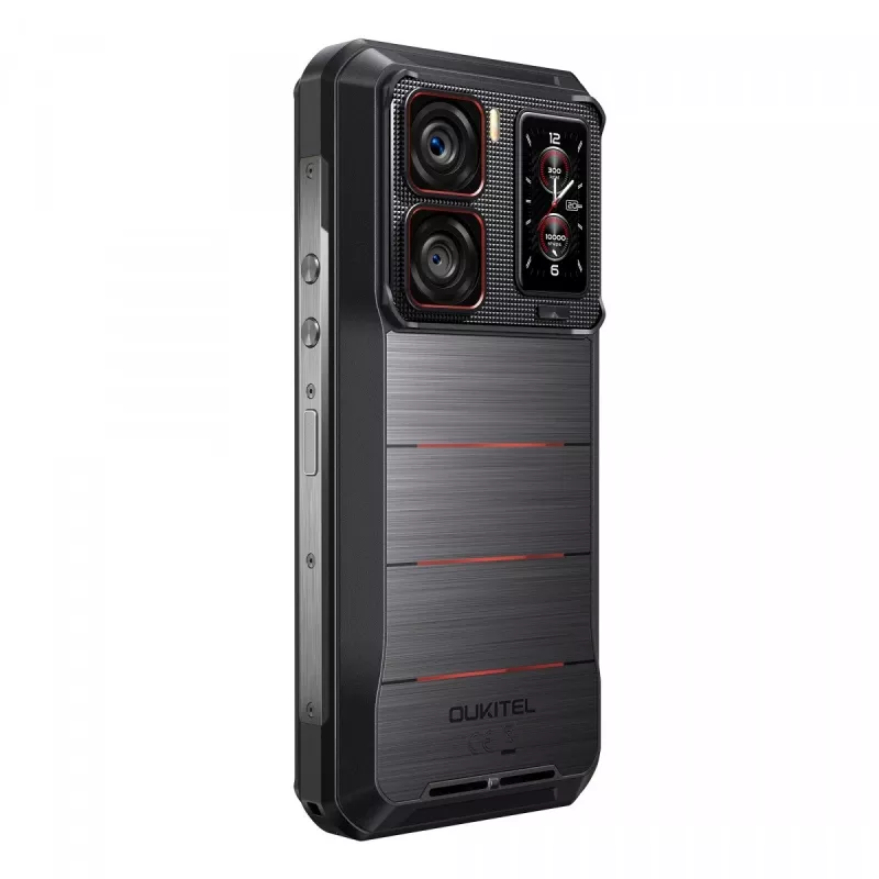 Oukitel WP300 5G smartphone, 6,8 inch, 12 GB RAM, 512 GB, 16000 mAh, IP69K, Android 15, zwart