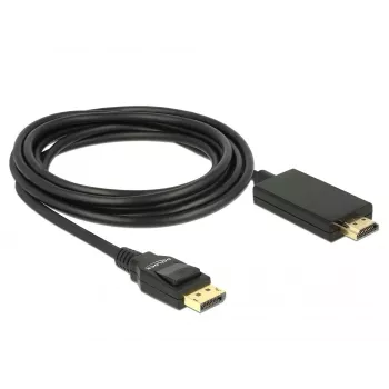 Videokabel-adapter DeLOCK 85318 DisplayPort naar HDMI 3m zwart
