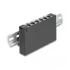 Patchpanel DELOCK mini desktop RJ45 6 poorten Cat.6A afgeschermd, metaal, zwart, 80×22×125 mm