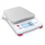 Elektronische keukenweegschaal OHAUS Compass™ CX CX621 — 0,62 kg capaciteit, 0,1 g nauwkeurigheid, roestvrijstalen oppervlak