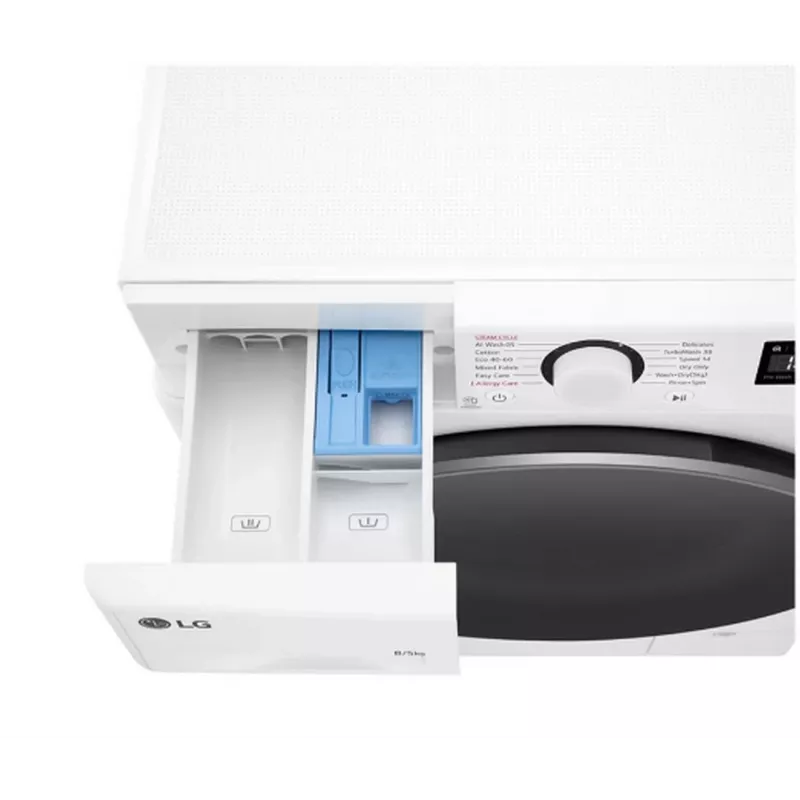LG F2DR508S1W was-droogcombinatie 8 kg / 5 kg 1400 t/min wit