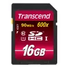 Flashgeheugen Transcend 16GB SDHC Class 10 UHS-I 600x TS16GSDHC10U1